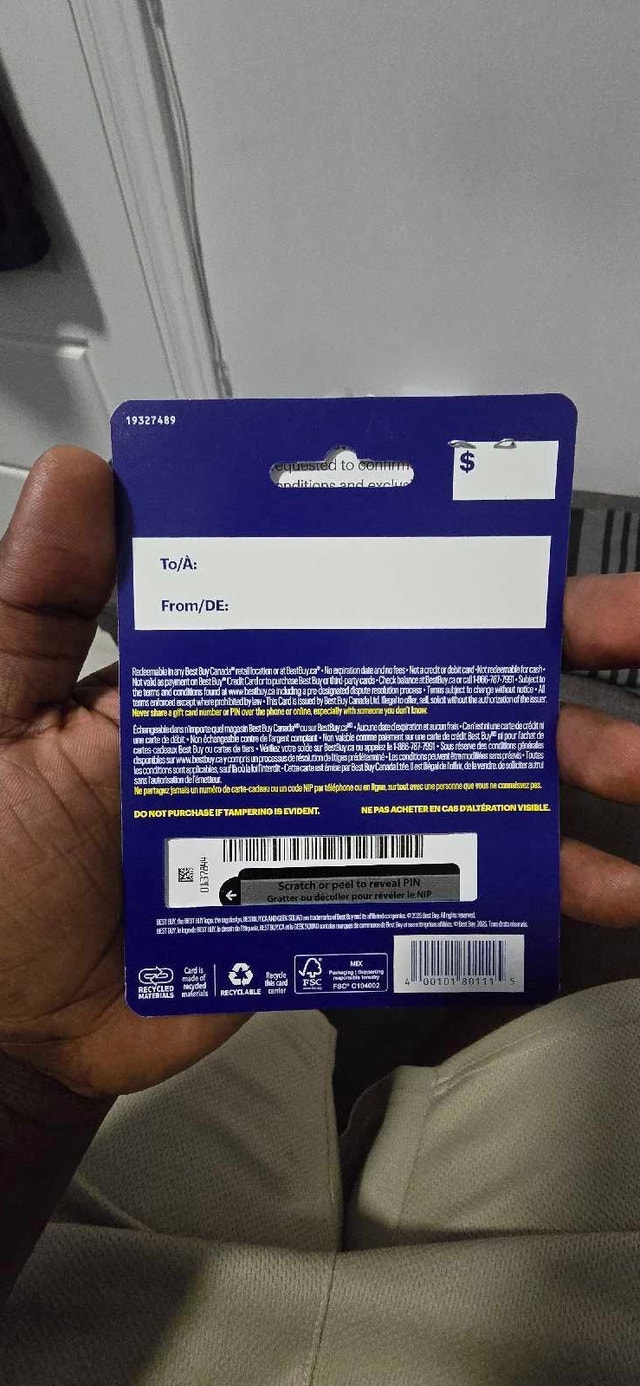 Best Buy Gift Card $340.10 CAD - photo 2