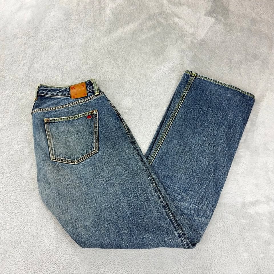 Kato Men's Size 31 Red Selvedge Denim Jeans