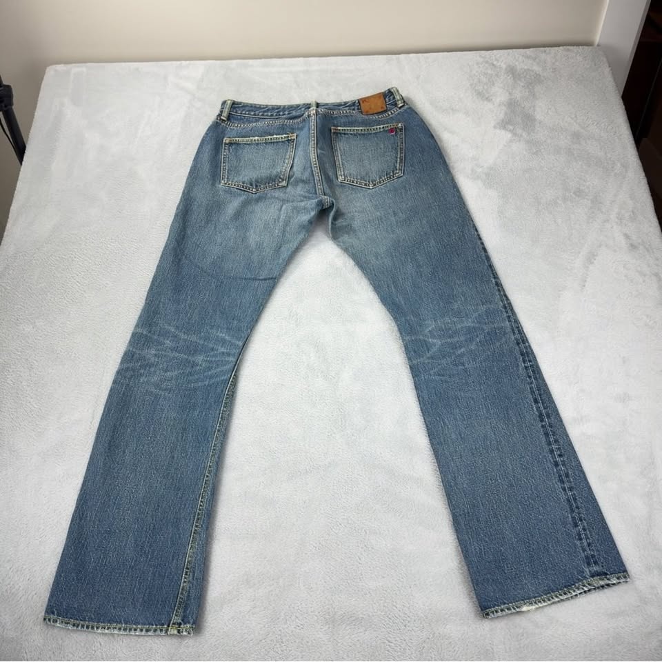 Kato Men's Size 31 Red Selvedge Denim Jeans - photo 4