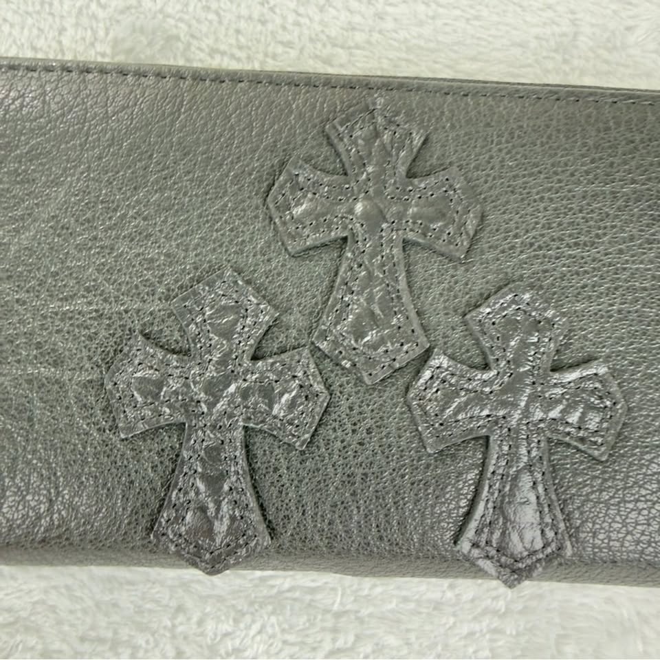 Chrome Hearts Long Zip Black Leather Wallet w/Box - photo 4