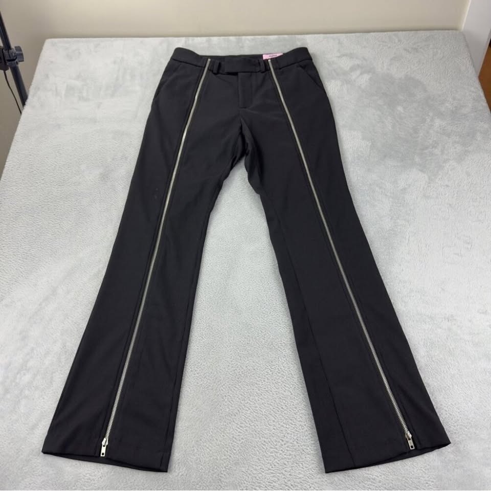 Martine Rose Men's Size Medium Spira Zipped Flared Black Pants - photo 3