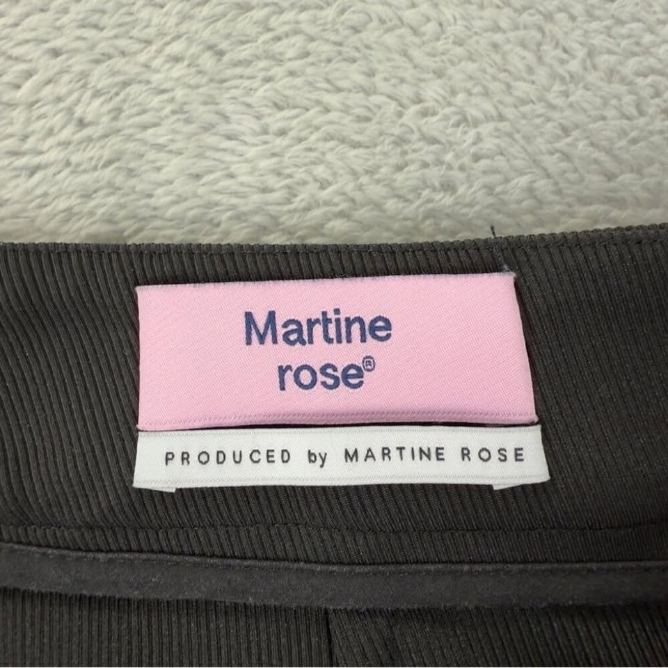 Martine Rose Men's Size Medium Spira Zipped Flared Black Pants - photo 4