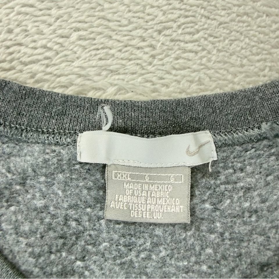 Nike Rework Men's XXL Red/Grey Fleece Lined Crewneck - photo 2