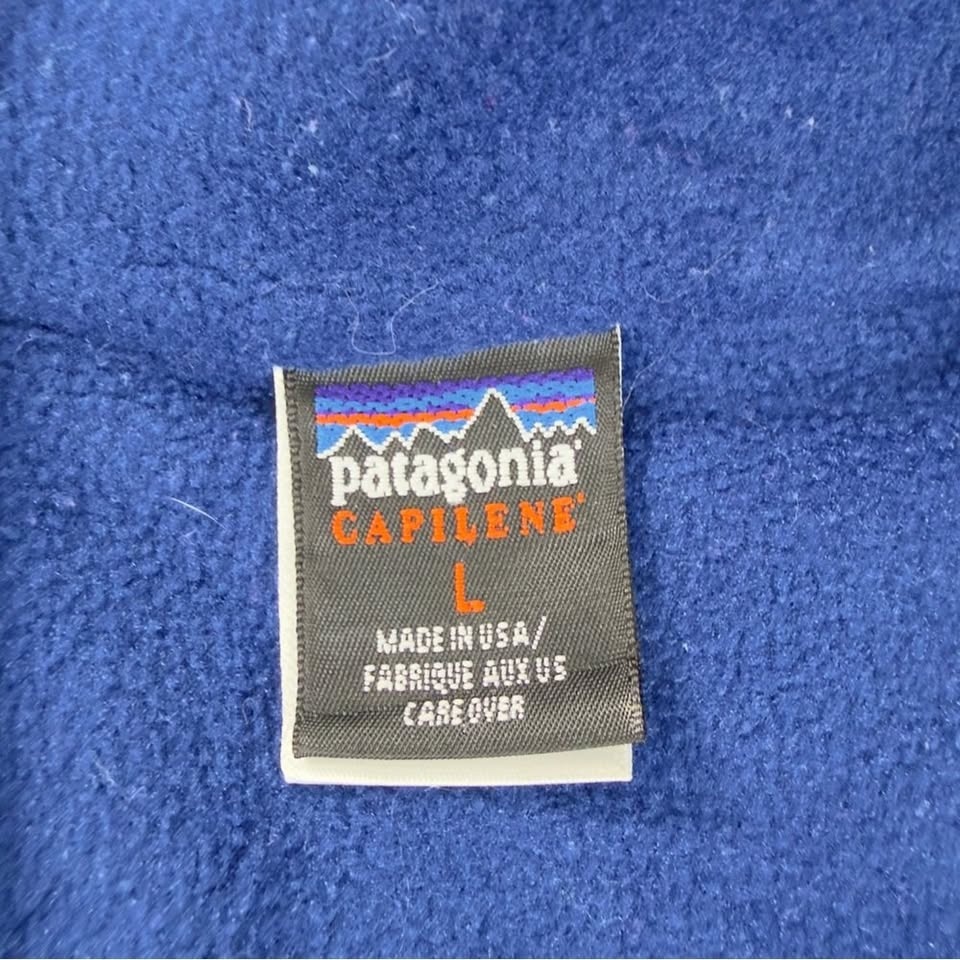 Vintage Patagonia Women's Size L Capilene Blue Fleece 1/4 Zip - photo 2