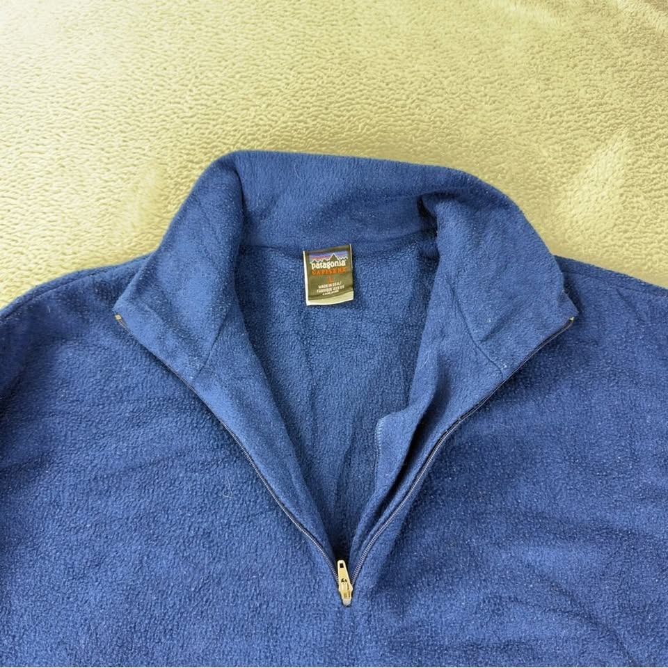 Vintage Patagonia Women's Size L Capilene Blue Fleece 1/4 Zip - photo 3