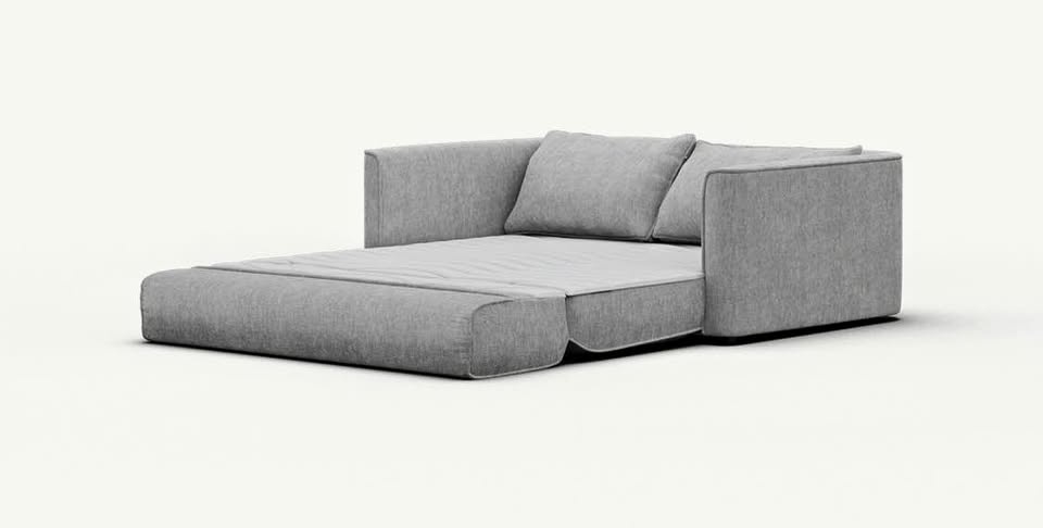 Koala Sofa Bed 64" (2.5-Seater), Paperback Gray, Like New