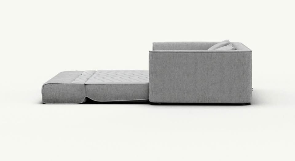 Koala Sofa Bed 64" (2.5-Seater), Paperback Gray, Like New - photo 2