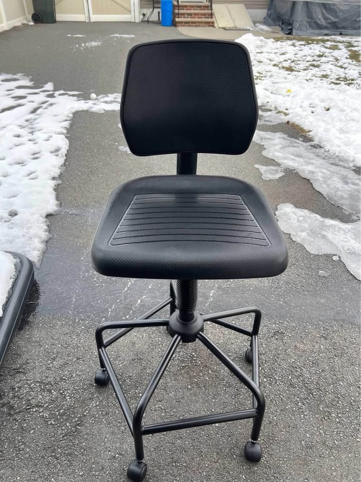 Office Stools, Polyurethane, Black, Brand New, 4 total - photo 2