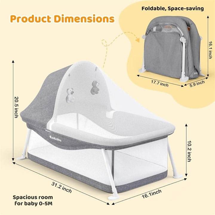 NEW-Foldable Newborn Bassinet Baby Bed - photo 2