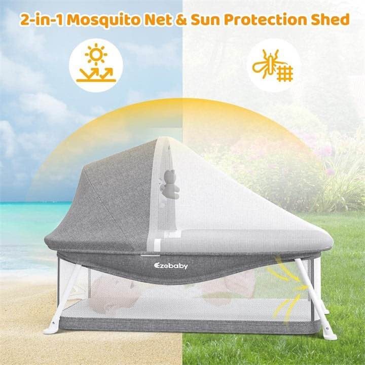 NEW-Foldable Newborn Bassinet Baby Bed - photo 3