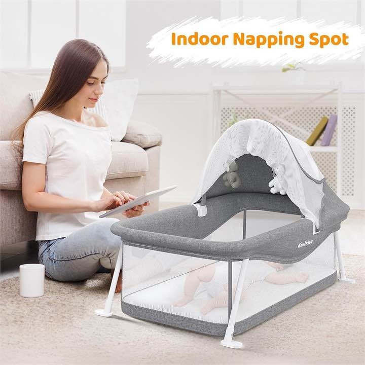 NEW-Foldable Newborn Bassinet Baby Bed - photo 4