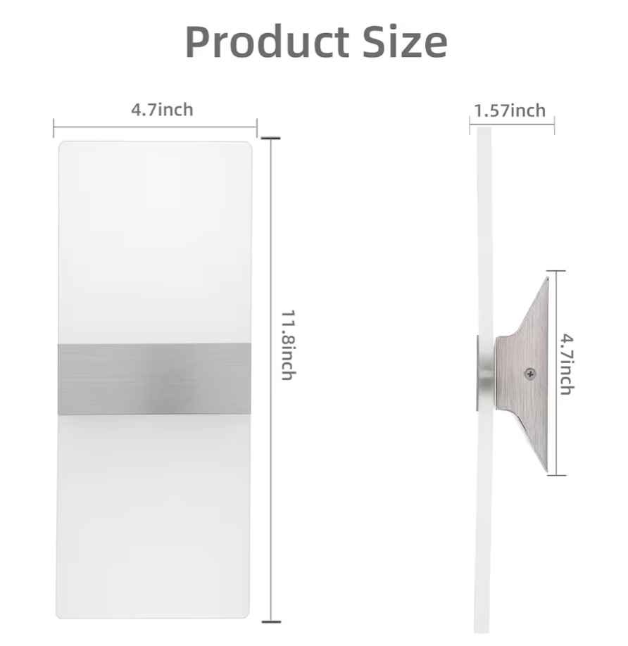 Modern Wall Sconces Set of Two, Led Wall Light - photo 3