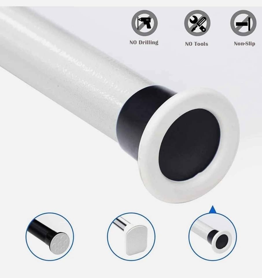 Oxdigi Room Divider Tension Curtain Rod - photo 2