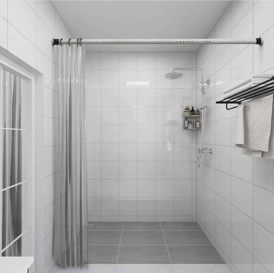 Oxdigi Room Divider Tension Curtain Rod - photo 4