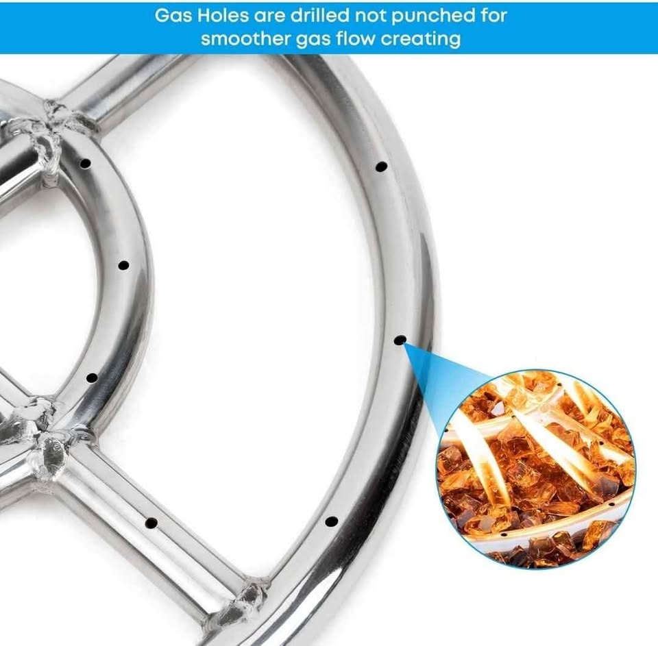 30" Round Fire Pit Burner Ring - photo 3