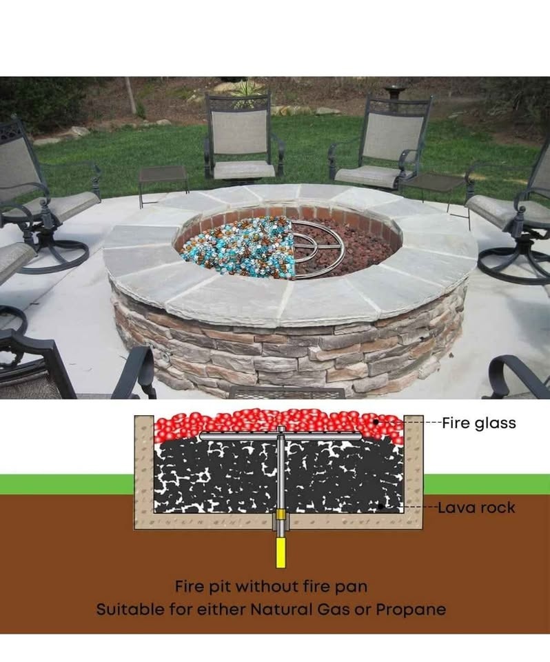 30" Round Fire Pit Burner Ring - photo 4