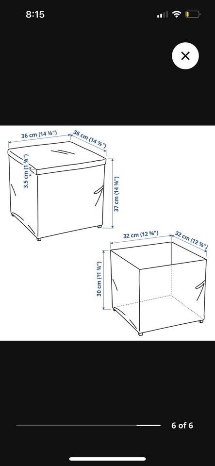 IKEA Bosnas Ottoman with Storage - photo 4
