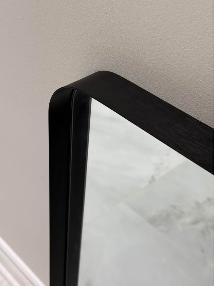 BRAND NEW 20x30” Vanity Mirror Black Rectangle Metal Frame - photo 2