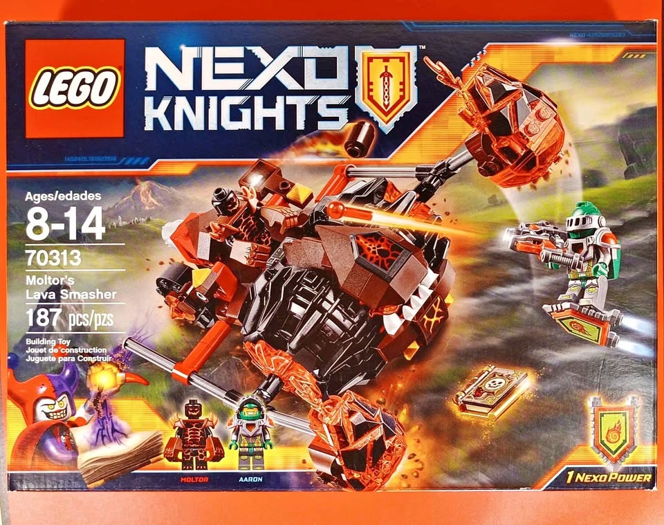 Lego Nexo Knights 70313 Moltor’s Lava Smasher w/ Moltor/Aaron Re