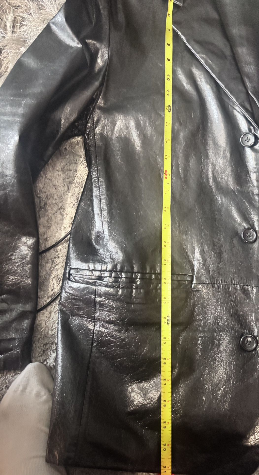 Albert Duke New York Vintage Black Leather Jacket Men's XL - photo 3