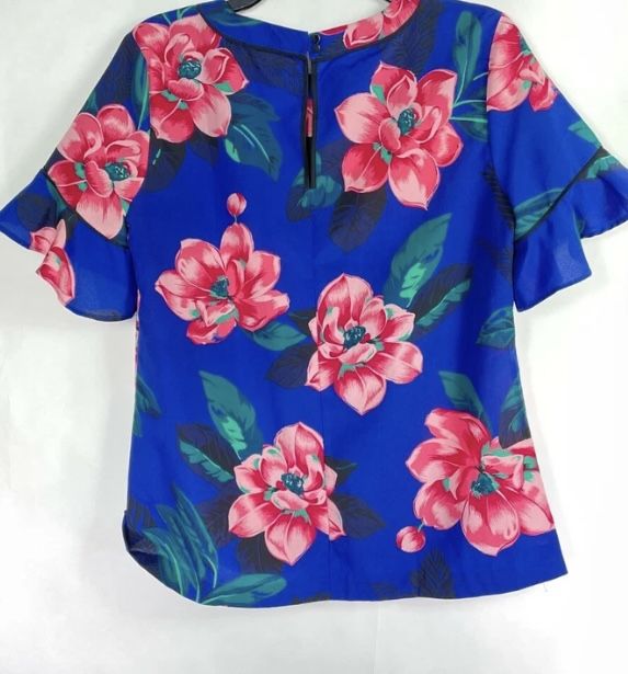 Banana Republic Tropical Floral Blouse - Size L - NWOT - photo 5