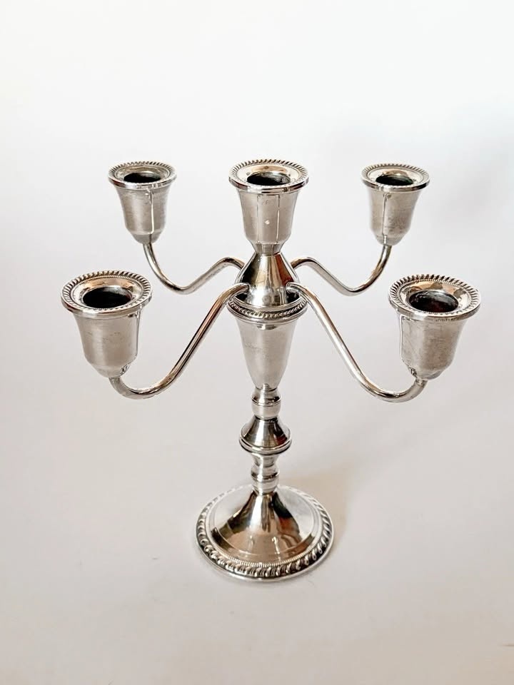 Duchin Creations Sterling Silver Candelabra Five Arm Convertible