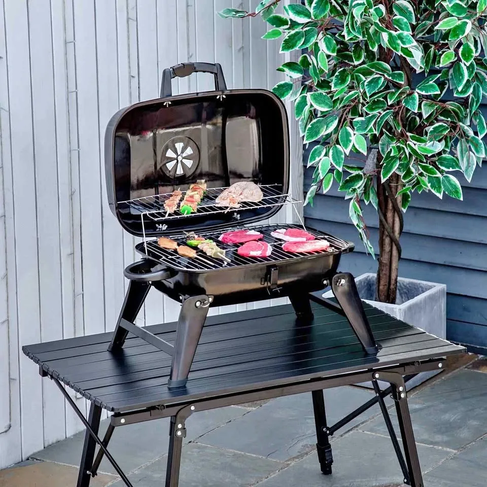 Outsunny Portable Steel Charcoal Grill thumbnail