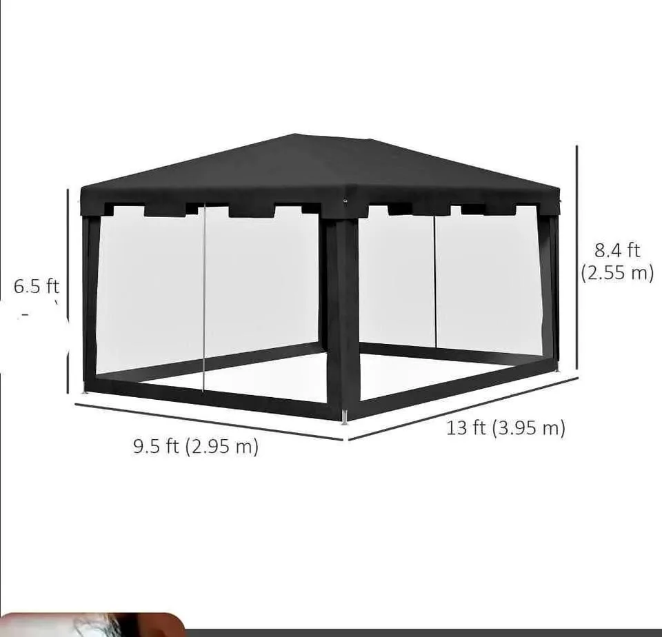 Outsunny 10x13ft Outdoor Gazebo Canopy thumbnail