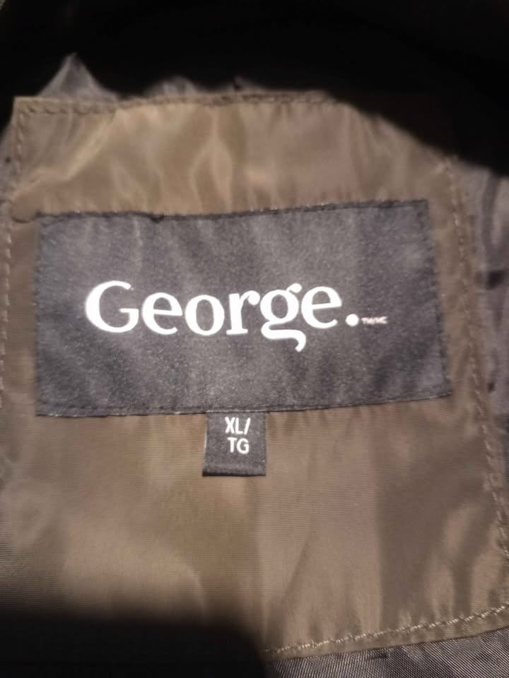Women's George Olive Green Puffer Parka Coat - Size XL - photo 3