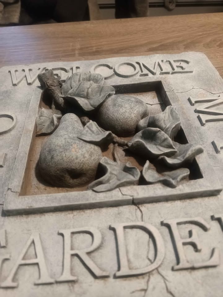 Welcome to My Garden Stone Plaque - photo 4