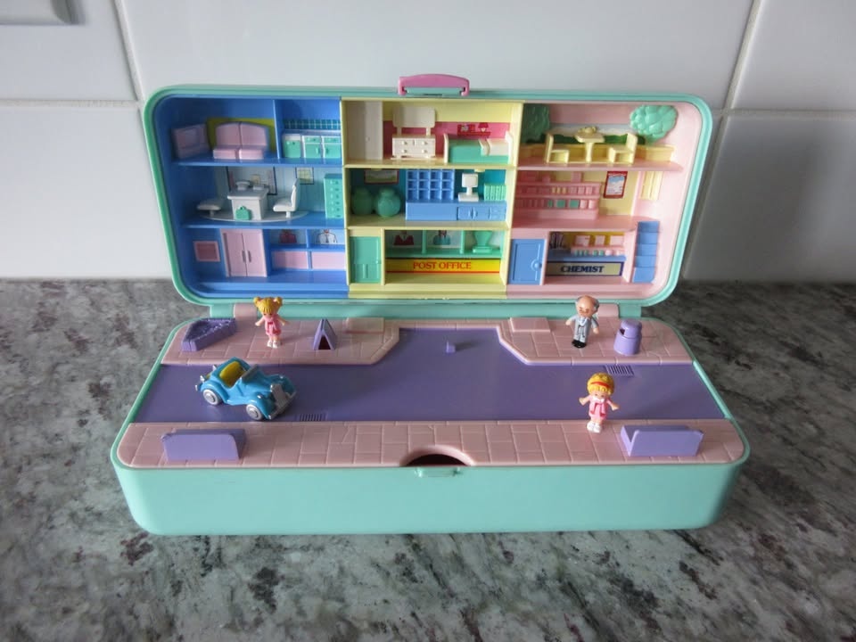 1989 Polly Pocket High Street Money Box & x2 Rings - photo 5