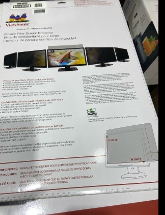Viewsonic Display Privacy Filter, 21.5" Wide (VSPF2150) - photo 3