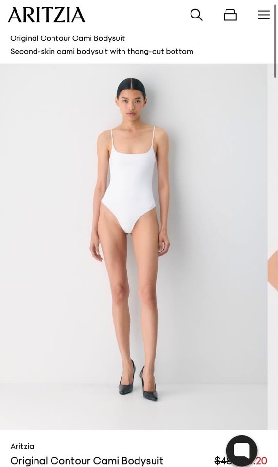 Aritzia Original Contour Cami Bodysuit - Size S - photo 3