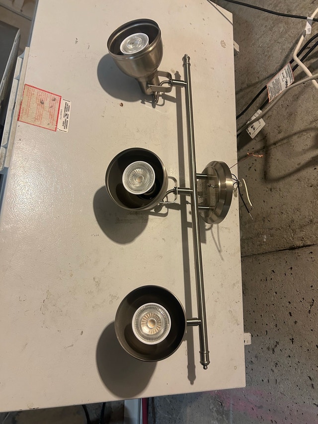 Brushed Nickel 3 Bulb Lamp - photo 2