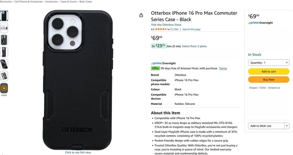 Otterbox Commuter Case for iPhone 16 Pro Max - photo 2