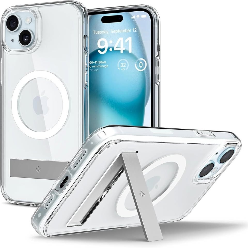 Spigen MagSafe Case for iPhone 15, 14, 13 - Crystal Clear