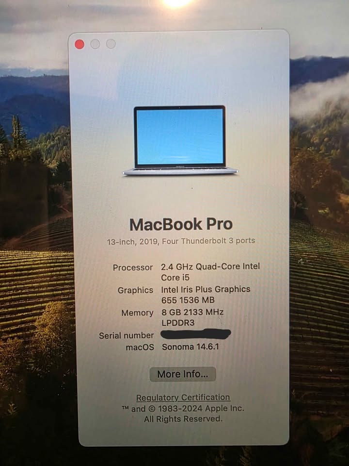 Apple MacBook Pro 13" w/ Touch Bar, i5, 8GB RAM, 256GB SSD - photo 5