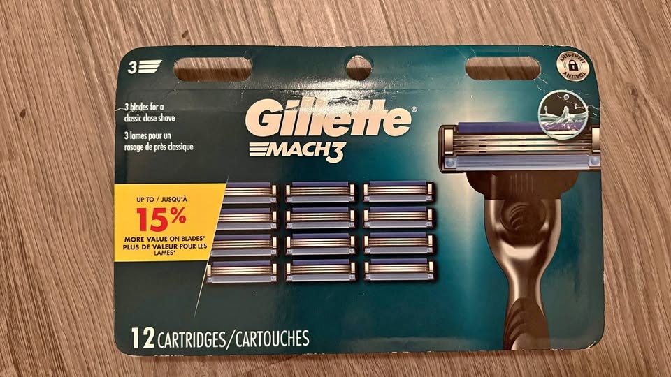 Gillette Mach 3 - 12 Cartridges