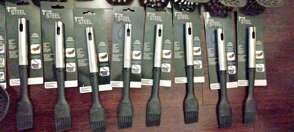 Brand New Gourmet Steel Basting Brush Kitchen Utensil