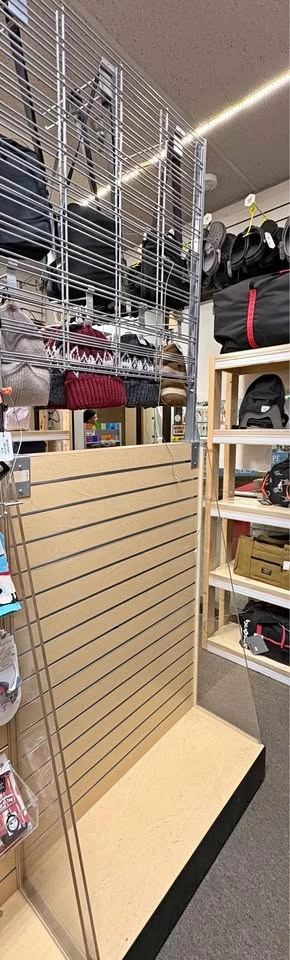 Movable Slatwall Display Fixtures (with wheels)