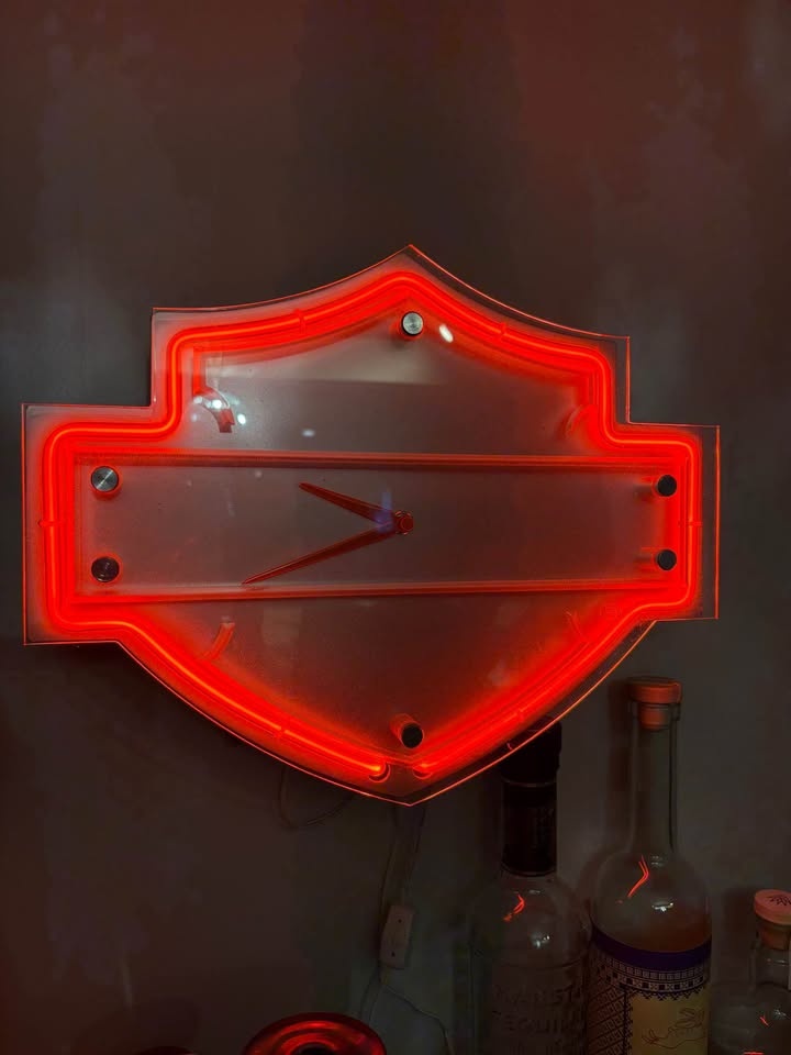 Harley Davidson Neon Wall Clock - photo 2
