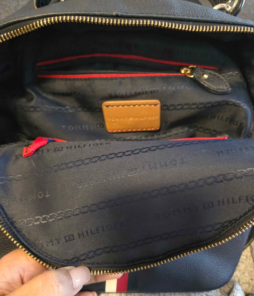 Tommy Hilfiger Mini Backpack Purse Bag with Signature Stripe - photo 3