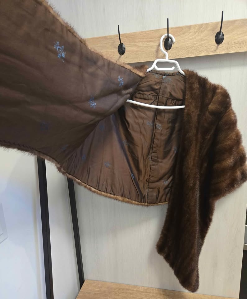 Vintage Schumacher Genuine Mink Fur Cape Wrap Stole - Old Hollyw - photo 2