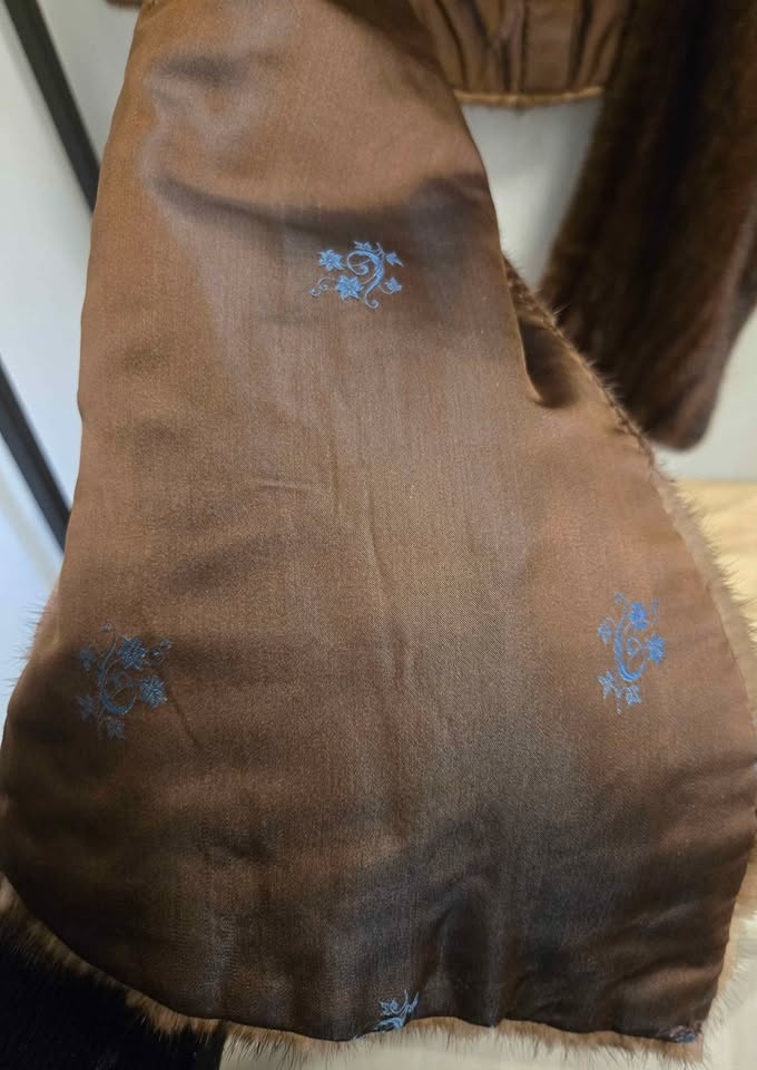 Vintage Schumacher Genuine Mink Fur Cape Wrap Stole - Old Hollyw - photo 4