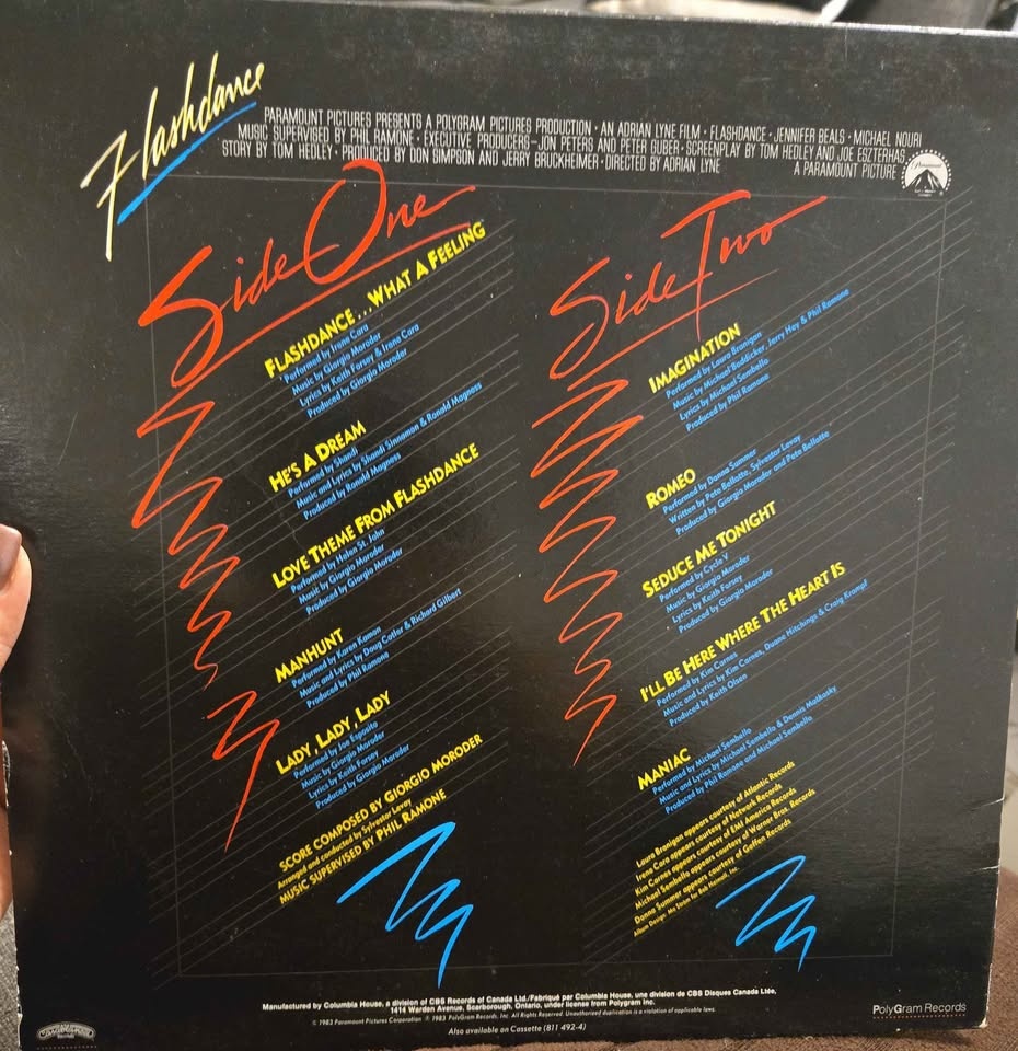 Flashdance Soundtrack Vinyl LP - photo 2