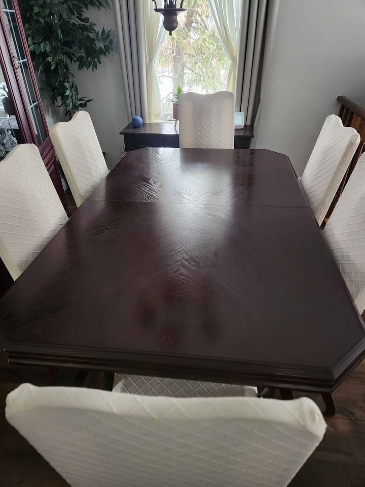 Dining Room Set with 6 Chairs and Cabinet - photo 2