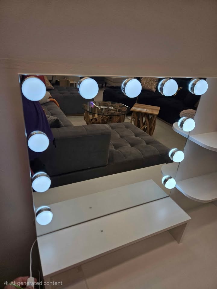 Beautiful Vanity Desk w Chair & Lights - $260 Firm - photo 5