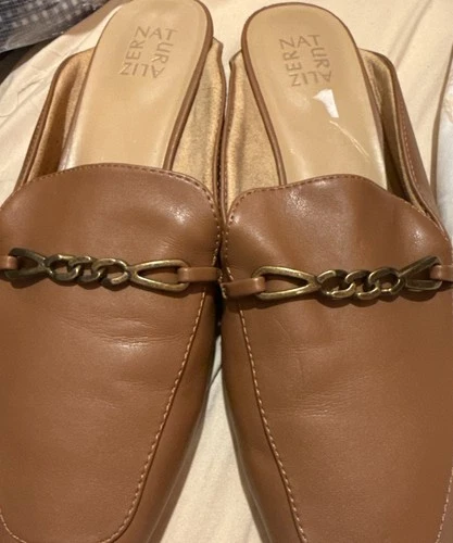 Naturalizer Kayden Brown Leather Mules Classic Style - photo 3