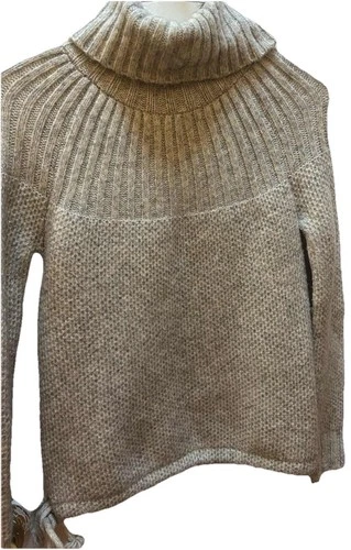 Madewell Snowbound Wool Mohair Blend Drawstring Cowl Neck Sweate