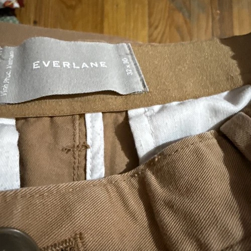 Everlane Pants Mens 32 Brown Chino Flat Front Zip Fly Joggers Co